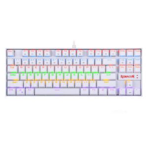 RD-K552W-RGB wr 01 REDRAGON KUMARA Mechanical 87 Key|RGB Backlit Gaming Keyboard - White