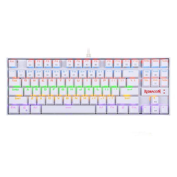 RD-K552W-RGB wr 01 REDRAGON KUMARA Mechanical 87 Key|RGB Backlit Gaming Keyboard - White