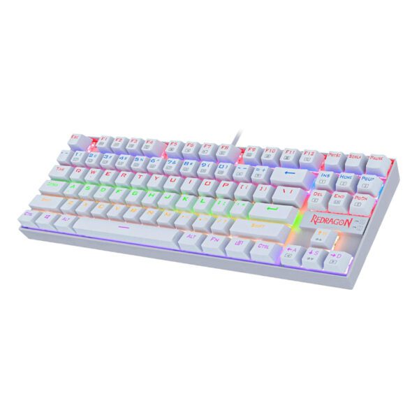 RD-K552W-RGB wr 02 REDRAGON KUMARA Mechanical 87 Key|RGB Backlit Gaming Keyboard - White