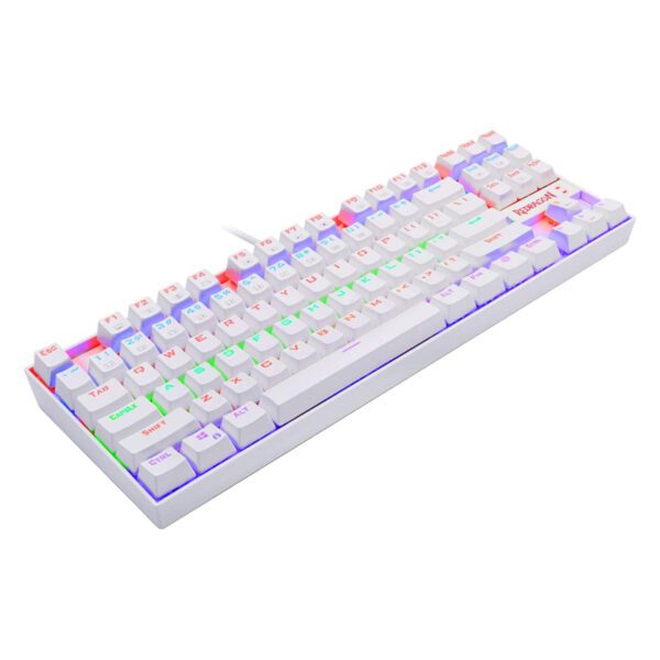 RD-K552W-RGB wr 04 REDRAGON KUMARA Mechanical 87 Key|RGB Backlit Gaming Keyboard - White