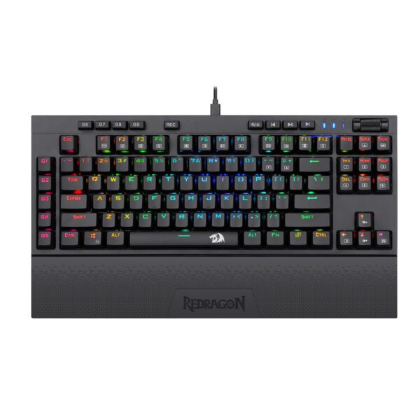 RD-K588RGB Redragon-K588-RGB-Pro-BROADSWORD-TKL-Mechanical-Wired-Gaming-Keyboard-Black wr 01a Redragon K588 RGB Pro BROADSWORD TKL Mechanical Wired Gaming Keyboard - Black