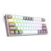Redragon K617 FIZZ 60% Wired RGB Gaming Keyboard - White/Grey