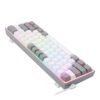 Redragon K617 FIZZ 60% Wired RGB Gaming Keyboard - White/Grey