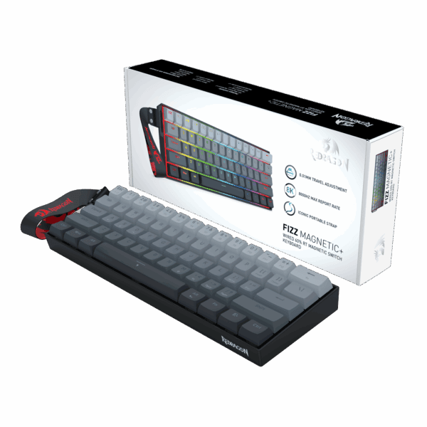 Redragon FIZZ Magnetic+ Wired 60% Gaming Keyboard