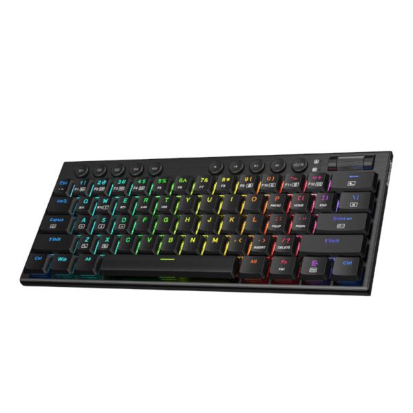 RD-K632RGB-PRO wr 02 REDRAGON Horus Mini Pro 61Key Wireless Bluetooth Red Switch RGB Low Profile Gaming Mechanical Keyboard - Black