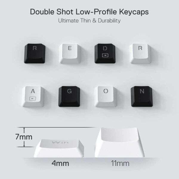 Redragon K632 HORUS Mini 60% RGB Wired Gaming Keyboard – White