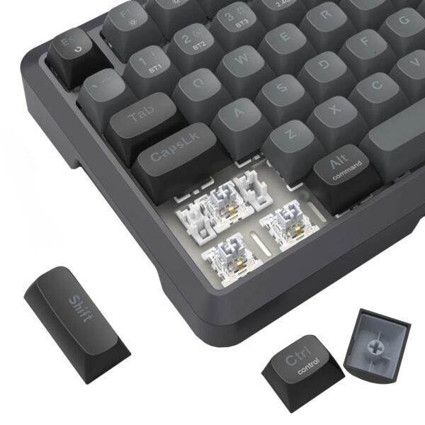 RD-K688GB-RGB-PRO REDRAGON-KB-MECH-BRAGI-PRO-RGB-BK wr 06 Redragon BRAGI PRO K688 98+1 Gasket Wireless Mechanical Keyboard (Triple Mode, RGB, Hot-Swappable, Cream Linear Switches)
