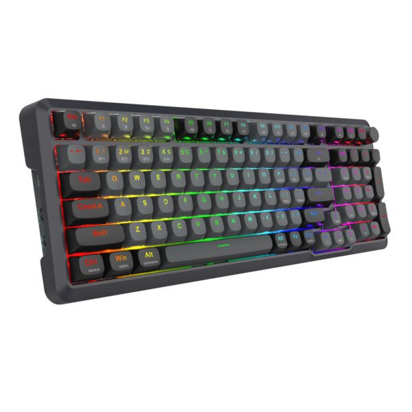RD-K688GB-RGB-PRO REDRAGON-KB-MECH-BRAGI-PRO-RGB-BK wr 08 Redragon BRAGI PRO K688 98+1 Gasket Wireless Mechanical Keyboard (Triple Mode, RGB, Hot-Swappable, Cream Linear Switches)
