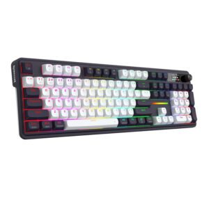 RD-K762WB-RGB-PRO Redragon-K762WB-RGB-PRO-LCD-Full-size-Gasket-Mechanical-Keyboard-Black wr 01a Redragon K762WB-RGB-PRO LCD Full-size Gasket Mechanical Keyboard - Black