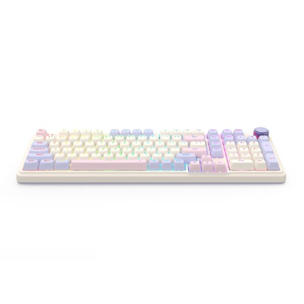 Redragon K768 EISA 100 RGB Wireless Gaming Keyboard - Lilac