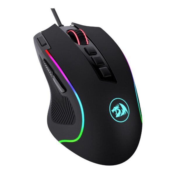 RD-M612-RGB wr 02 REDRAGON PREDATOR 4000DPI RGB Ergo Gaming Mouse - Black