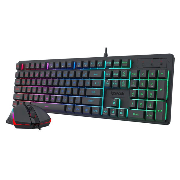 RD-S107-RGB-BA wr 06 Redragon S107 RGB Gaming Essentials Wired Gaming Keyboard and Mouse Bundle