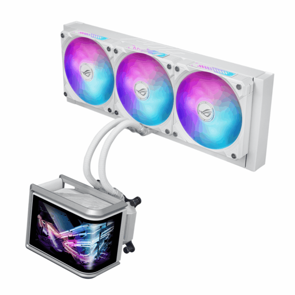 ROGRYUOIVSLC360ARGBWH ASUS ROG Ryuo IV SLC 360 ARGB White Edit wr 01 ASUS ROG Ryuo IV SLC 360 ARGB White Edition 360MM Liquid CPU Cooler - White