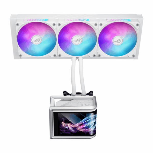 ROGRYUOIVSLC360ARGBWH ASUS ROG Ryuo IV SLC 360 ARGB White Edit wr 02 ASUS ROG Ryuo IV SLC 360 ARGB White Edition 360MM Liquid CPU Cooler - White