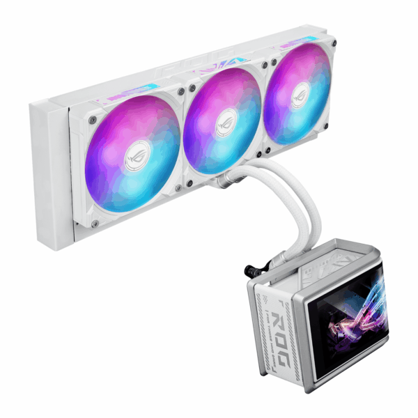 ROGRYUOIVSLC360ARGBWH ASUS ROG Ryuo IV SLC 360 ARGB White Edit wr 03 ASUS ROG Ryuo IV SLC 360 ARGB White Edition 360MM Liquid CPU Cooler - White