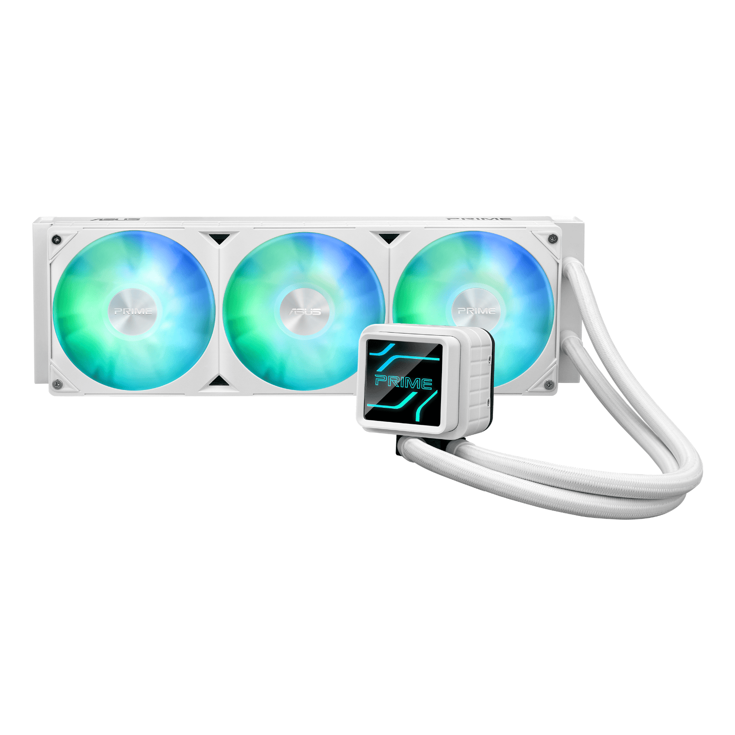 ROGSTRIXLCIII360ARGBLCDWH ASUS Prime LC 360 ARGB White Edition 360 wr 01 ASUS Prime LC 360 ARGB White Edition 360MM Liquid CPU Cooler