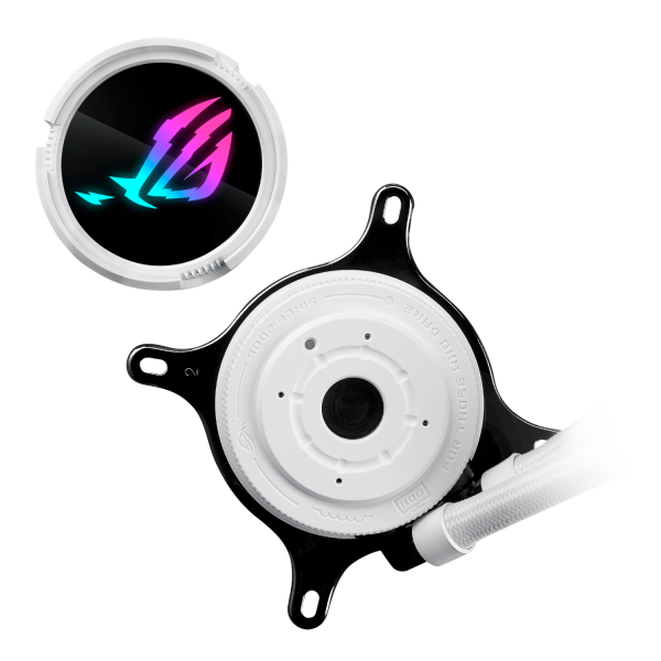 ROGSTRIXLCIII360ARGB WH ASUS ROG Strix LC III 360mm ARGB White E wr 04 ASUS ROG Strix LC III 360mm ARGB White Edition Liquid CPU Cooler