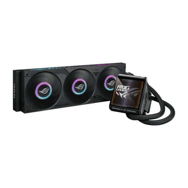 ROGSTRIXLCIV360ARGBLCD Asus ROG Strix LC IV 360 ARGB LCD Liquid wr 01 Asus ROG Strix LC IV 360 ARGB LCD Liquid Cooler - Black