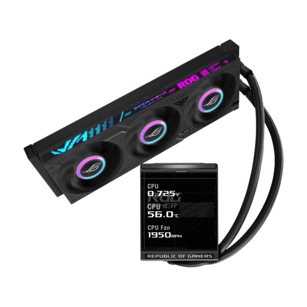 ROGSTRIXLCIV360ARGBLCD Asus ROG Strix LC IV 360 ARGB LCD Liquid wr 02 Asus ROG Strix LC IV 360 ARGB LCD Liquid Cooler - Black