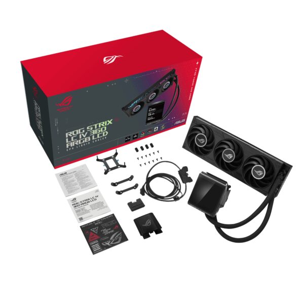 ROGSTRIXLCIV360ARGBLCD Asus ROG Strix LC IV 360 ARGB LCD Liquid wr 07 Asus ROG Strix LC IV 360 ARGB LCD Liquid Cooler - Black