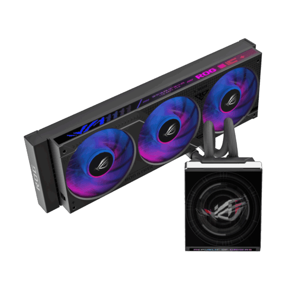 ROGSTRIXSLCIV360ARGBLCD ASUS ROG Strix SLC IV 360 ARGB LCD Liqui wr 01 ASUS ROG Strix SLC IV 360 ARGB LCD Liquid CPU Cooler - Black