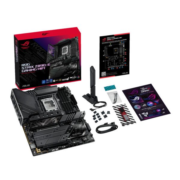 ROGSTRIXZ890-EGAMINGWIFI Asus-ROG-Strix-Z890-E-Gaming-WIFI-Intel-LGA1851-ATX-Gaming-Motherboard-Black wr 06 Asus ROG Strix Z890-E Gaming WIFI Intel LGA1851 ATX Gaming Motherboard