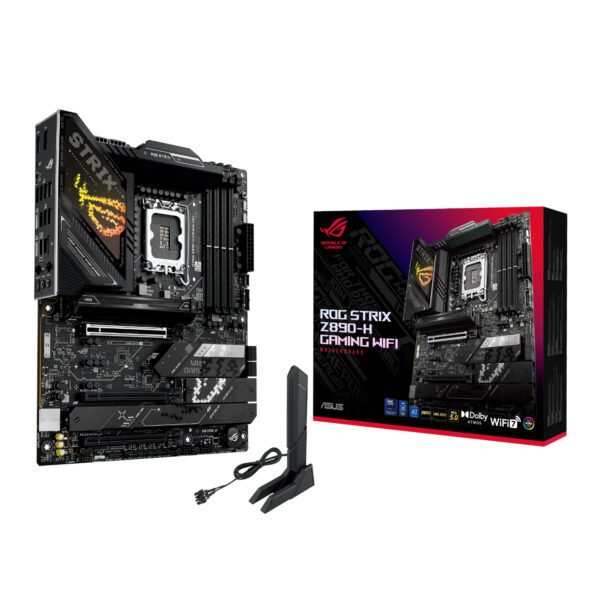 ROGSTRIXZ890-HGAMINGWIFI Asus-ROG-Strix-Z890-H-GAMING-WIFI-Intel-LGA1851-ATX-Motherboard wr 01 Asus ROG Strix Z890-H GAMING WIFI Intel LGA1851 ATX Motherboard