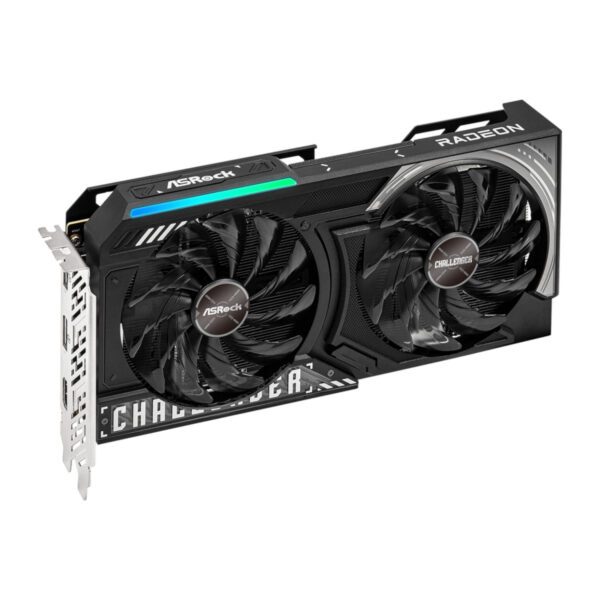 RX9060XTCHALLENGER16G ASRock-AMD-Radeon-RX-9060-XT-Challenger-16GB-OC wr 03a ASRock Radeon RX 9060 XT Challenger 16GB OC Graphics Card (RDNA™ 4, PCIe 5.0)