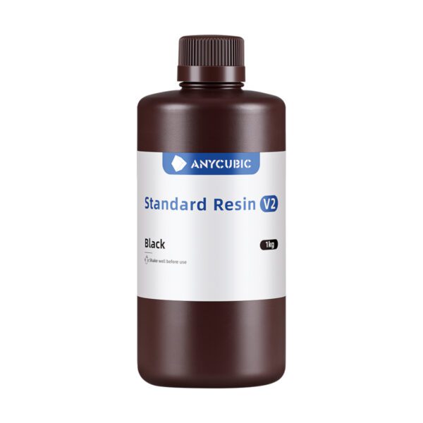 SBZ2BK-10 Anycubic-Standard-Resin-V2-Black wr 02a Anycubic Standard Resin V2 - Black