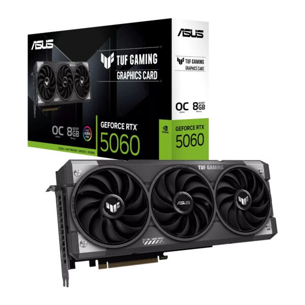 TUF-RTX5060-O8G ASUS-TUF-Gaming-GeForce-RTX-5060-8GB-GDDR7-OC-Edition-Graphics-Card wr 01 ASUS TUF Gaming GeForce RTX 5060 8GB GDDR7 OC Edition Graphics Card