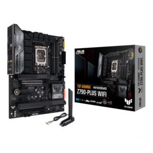 TUFGAMINGZ790-PLUSWIFI-wr-01 Asus TUF Gaming Z790-Plus Wi-Fi ATX Motherboard - Intel LGA1700, DDR5, PCIe 5.0. Wi-Fi 6E