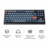 V3M-D3 Keychron V3 Max QMKVIA 80 Wireless Custo wr 02 Keychron V3 Max QMK/VIA 80% Wireless Custom Mechanical Keyboard (Brown Switch) – Carbon Black