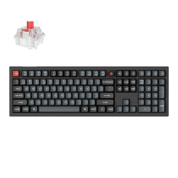V6U-D1 Keychron-V6-Ultra-8K-Wireless-Custom-Mechanical-Keyboard-–-Black wr 01a Keychron V6 Ultra 100% 8K Red Switch Hot-Swappable Gateron Jupiter RGB Wireless Keyboard