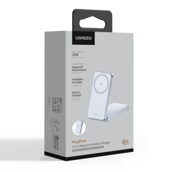 W756-55963 UGreen 25W 2-in-1 Magnetic Wireless Char wr 07 UGreen 25W 2-in-1 Magnetic Wireless Charger