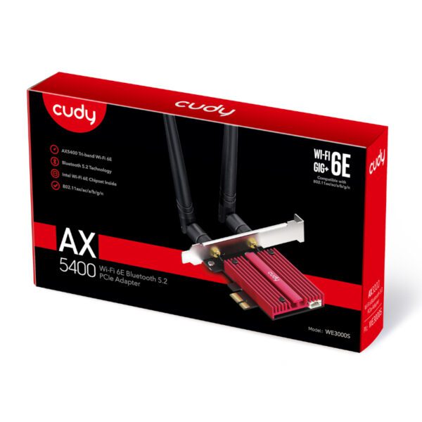 WE3000 wr 02 Cudy AX5400 WiFi 6E PCI Express Adapter