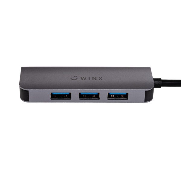 WINX WX-HB109 Connect-Simple-4-Port-USB-Hub Front-0110-Edit1500x1500-96DPI WINX CONNECT Simple USB/Type-C Hub