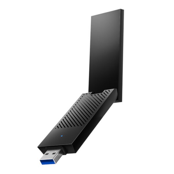 WU5400 Cudy-AX5400-Wi-Fi-6-USB-3.0-Tri-Band-Adapter 02-wr Cudy AX5400 Wi-Fi 6E USB 3.0 Tri-Band High-Gain Adapter-Black