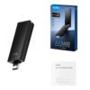 WU5400 Cudy-AX5400-Wi-Fi-6-USB-3.0-Tri-Band-Adapter 04-wr Cudy AX5400 Wi-Fi 6E USB 3.0 Tri-Band High-Gain Adapter-Black