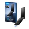 WU6500 Cudy-WU6500-BE6500-High-Gain-USB-3.0-Wi-Fi-7-Adapter-Black wr 01a Cudy BE6500 Tir-Band Wi-Fi7 USB 3.0 Adapter
