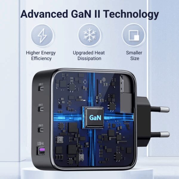 X773-65620B UGreen GaN X100 5-Port 100W Fast Charger wr 04 UGreen GaN X100 5-Port 100W Fast Charger