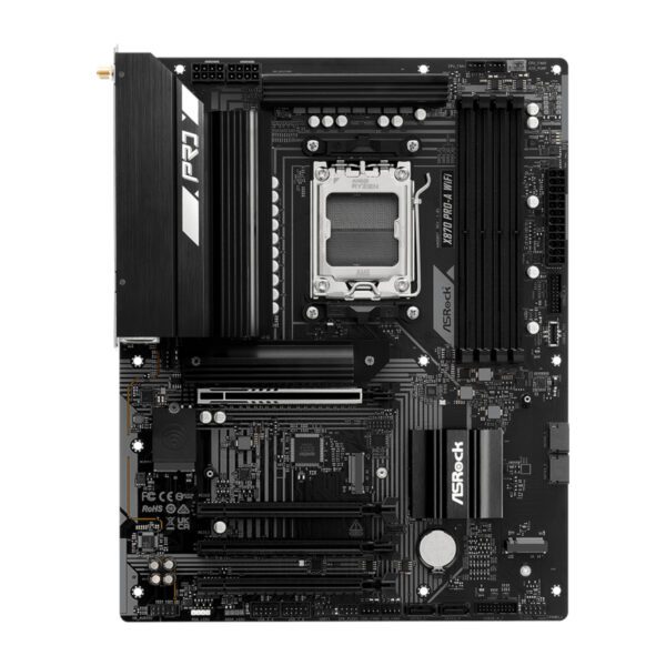 X870PROAWIFI ASRock-X870-A-Pro-WiFi-AMD-AM5-ATX-Gaming-Motherboard wr 02 ASRock X870 A-Pro WiFi AMD AM5 ATX Gaming Motherboard