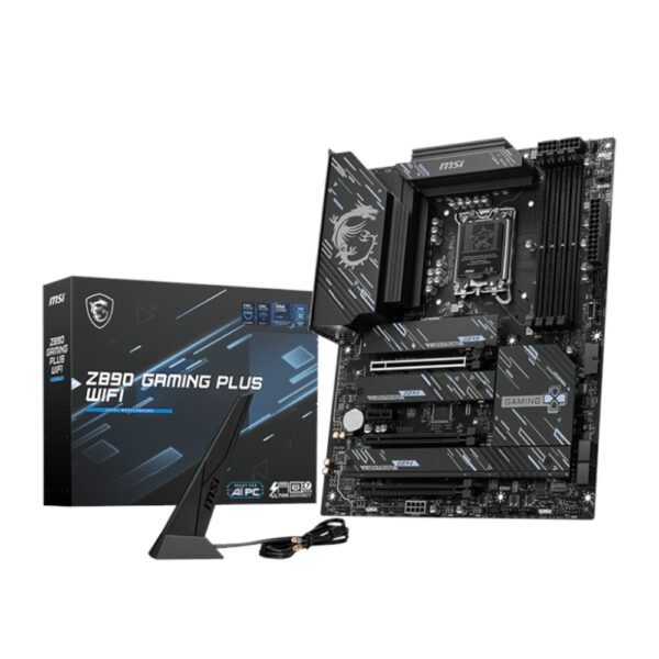 Z890GAMINGPLUSWIFI wr 01 MSI Z890 GAMING PLUS WIFI DDR5 Intel LGA1851 ATX Gaming Motherboard