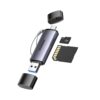 Cm185-507066-wr-02 UGREEN CM185-50706 2-in-1 OTG Card Reader | Type-C | USB-A - Silver