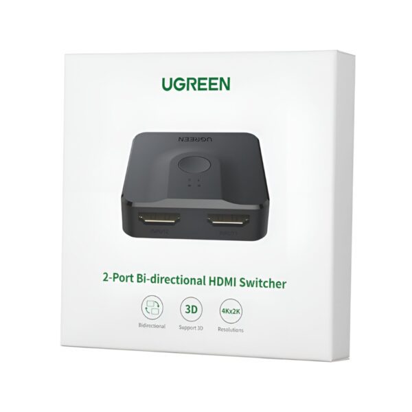 Cm217-50966-wr-04 UGREEN CM217-50966 2-in-1 Bi-Directional 4K HDMI Switcher - Black