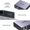 UGREEN 1-to-2 Gigabit Ethernet Splitter, 1000Mbps LAN Network Adapter
